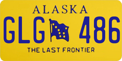 AK license plate GLG486