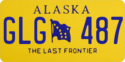 AK license plate GLG487