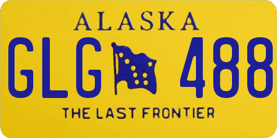 AK license plate GLG488
