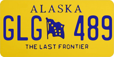 AK license plate GLG489