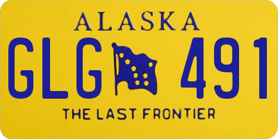 AK license plate GLG491