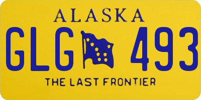 AK license plate GLG493