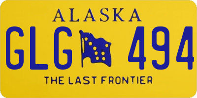 AK license plate GLG494