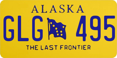 AK license plate GLG495