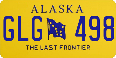 AK license plate GLG498