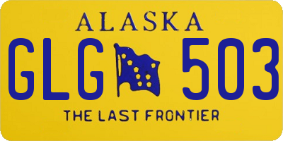 AK license plate GLG503