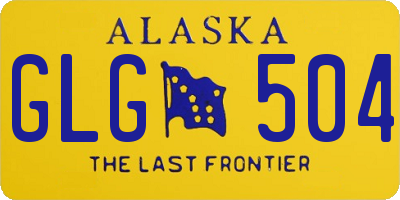 AK license plate GLG504