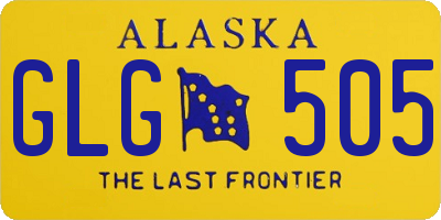 AK license plate GLG505