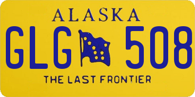 AK license plate GLG508