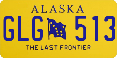 AK license plate GLG513