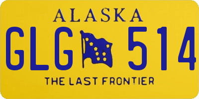 AK license plate GLG514
