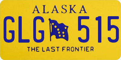 AK license plate GLG515