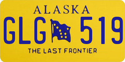 AK license plate GLG519