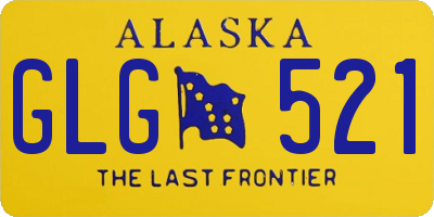 AK license plate GLG521