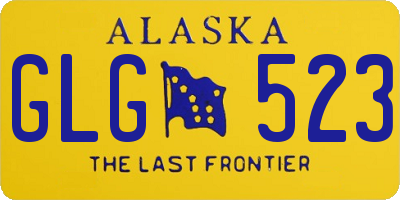 AK license plate GLG523