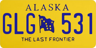 AK license plate GLG531