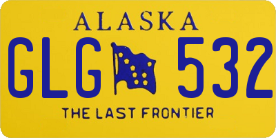 AK license plate GLG532