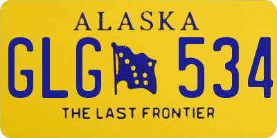 AK license plate GLG534