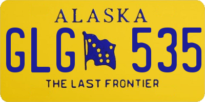 AK license plate GLG535