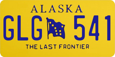 AK license plate GLG541
