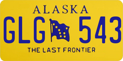 AK license plate GLG543