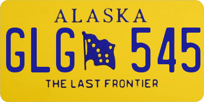 AK license plate GLG545