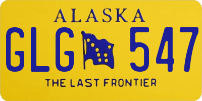AK license plate GLG547
