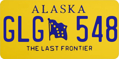 AK license plate GLG548