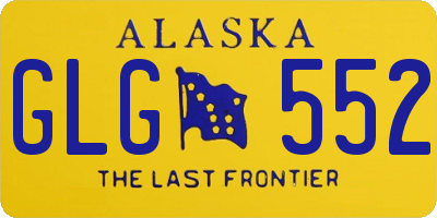 AK license plate GLG552