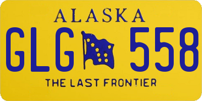 AK license plate GLG558