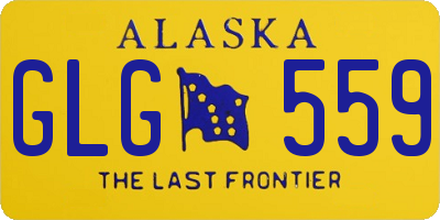 AK license plate GLG559