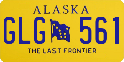AK license plate GLG561