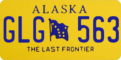 AK license plate GLG563