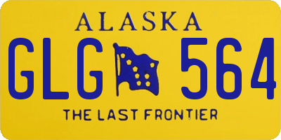 AK license plate GLG564