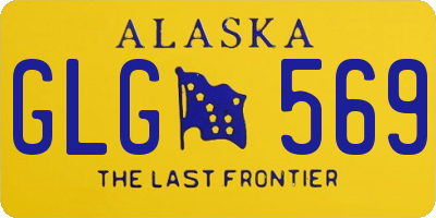 AK license plate GLG569