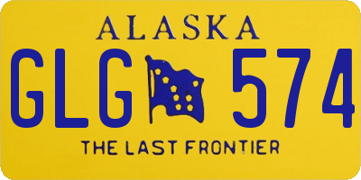 AK license plate GLG574