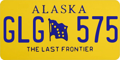 AK license plate GLG575