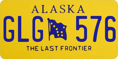 AK license plate GLG576