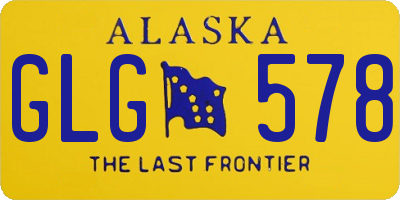 AK license plate GLG578