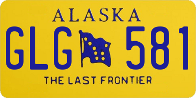AK license plate GLG581