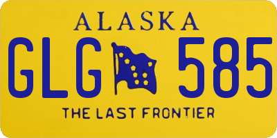 AK license plate GLG585