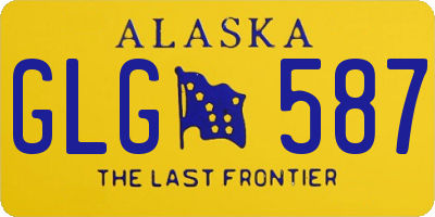 AK license plate GLG587