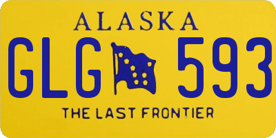 AK license plate GLG593