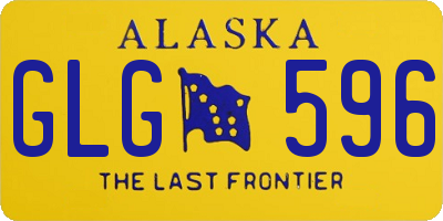 AK license plate GLG596