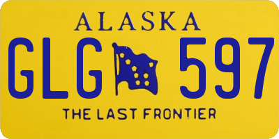 AK license plate GLG597