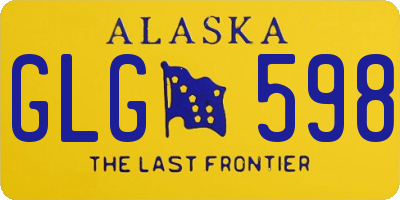 AK license plate GLG598