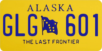AK license plate GLG601
