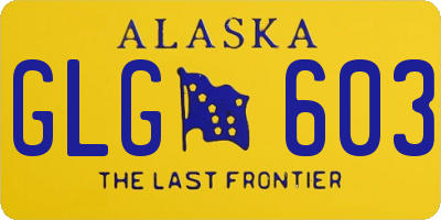 AK license plate GLG603