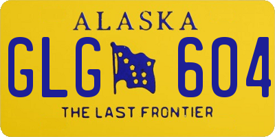 AK license plate GLG604