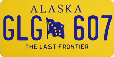 AK license plate GLG607